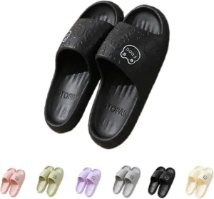 Frog Slippers Cartoon Slippers Summer Female Non-slip Bathroom Couple Home Cute EVA Flip-flops Slippers Outside Wear Men