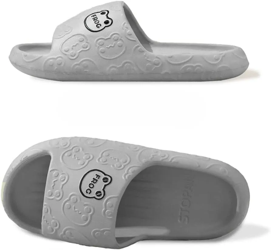 Frog Slippers Cartoon Slippers Summer Female Non-slip Bathroom Couple Home Cute EVA Flip-flops Slippers Outside Wear Men
