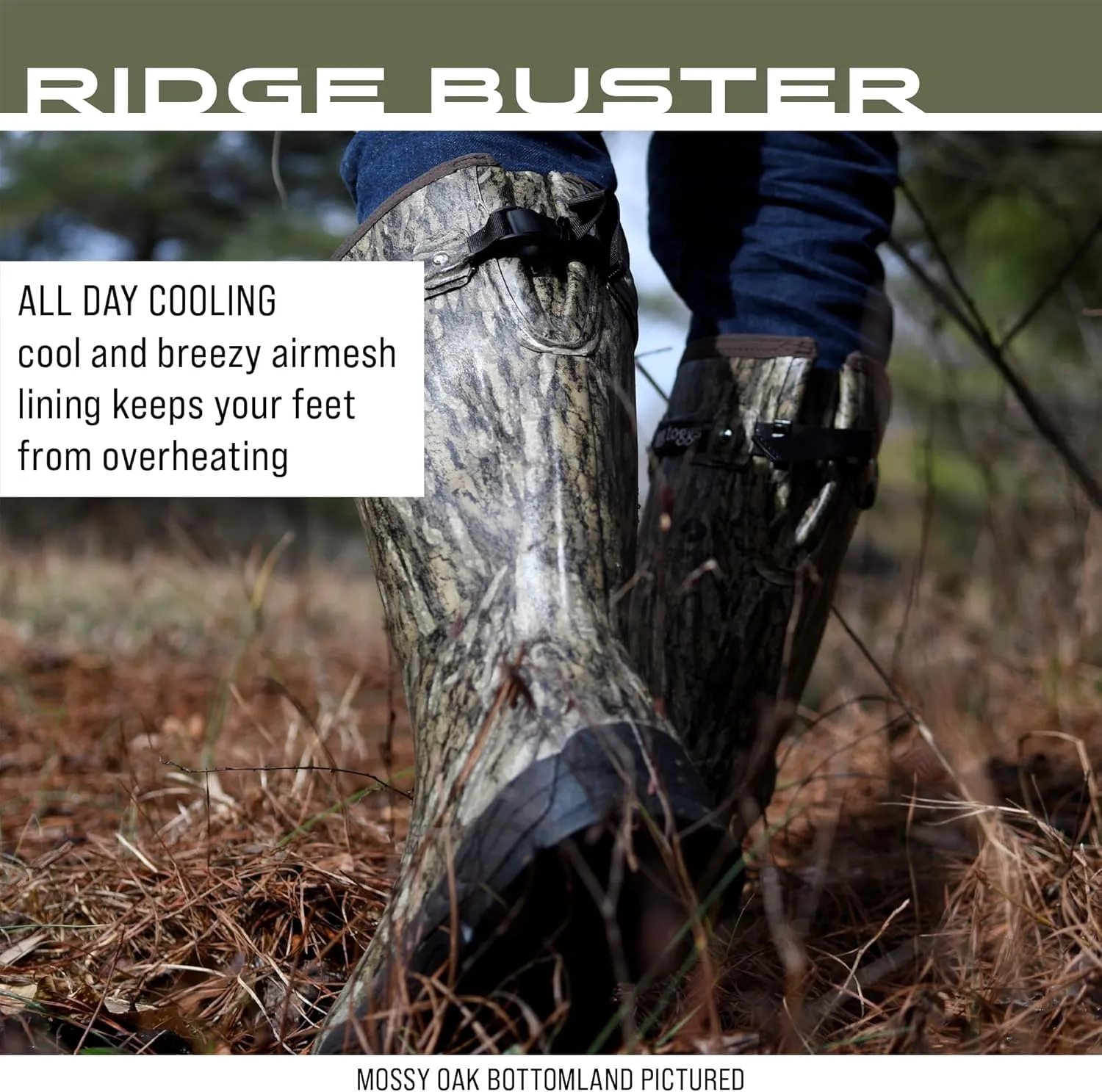 FROGG TOGGS Men's Ridge Buster, Snake Protection in a Rubber, Neoprene Waterproof Boot