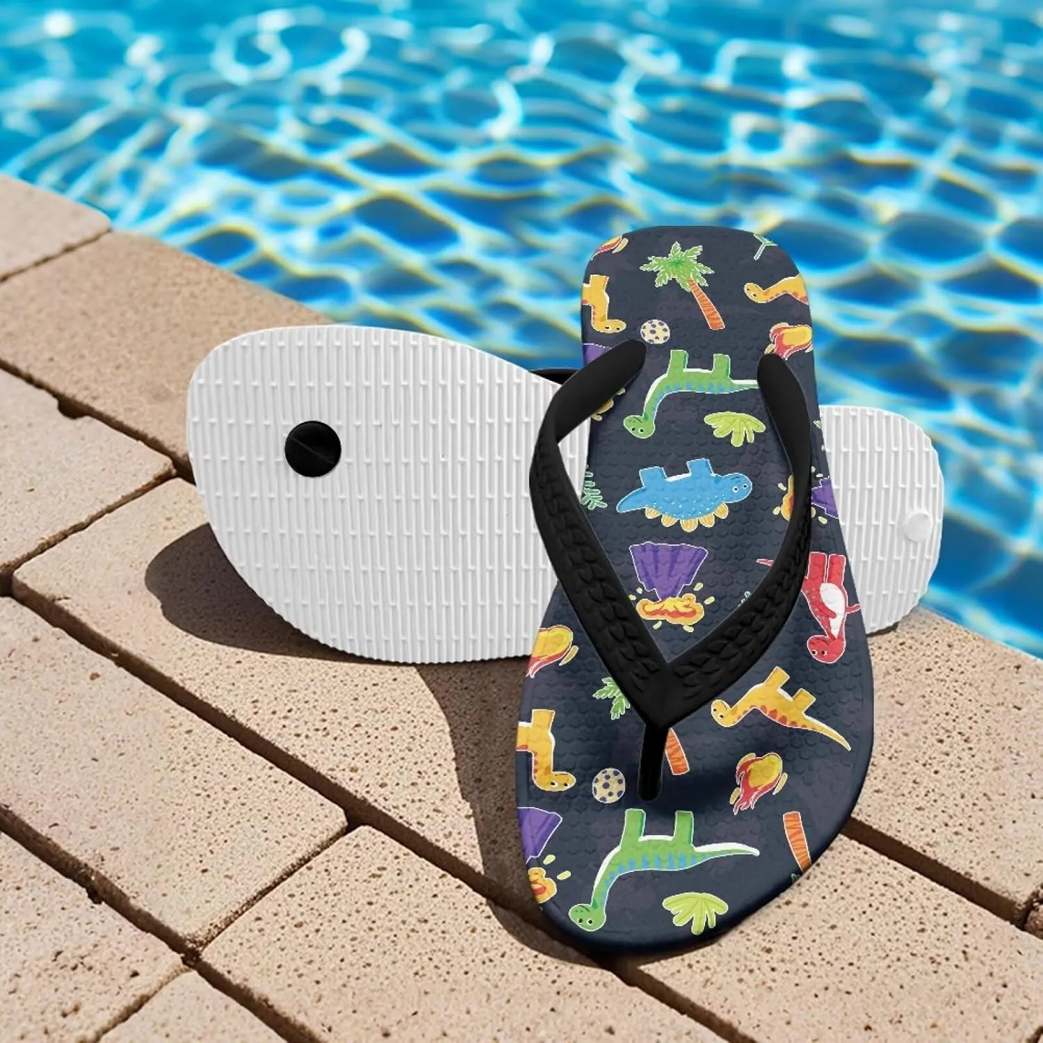 Girl's Flip Flops Non-Slip Children's Slippers Sandals for Beach Swim Pool