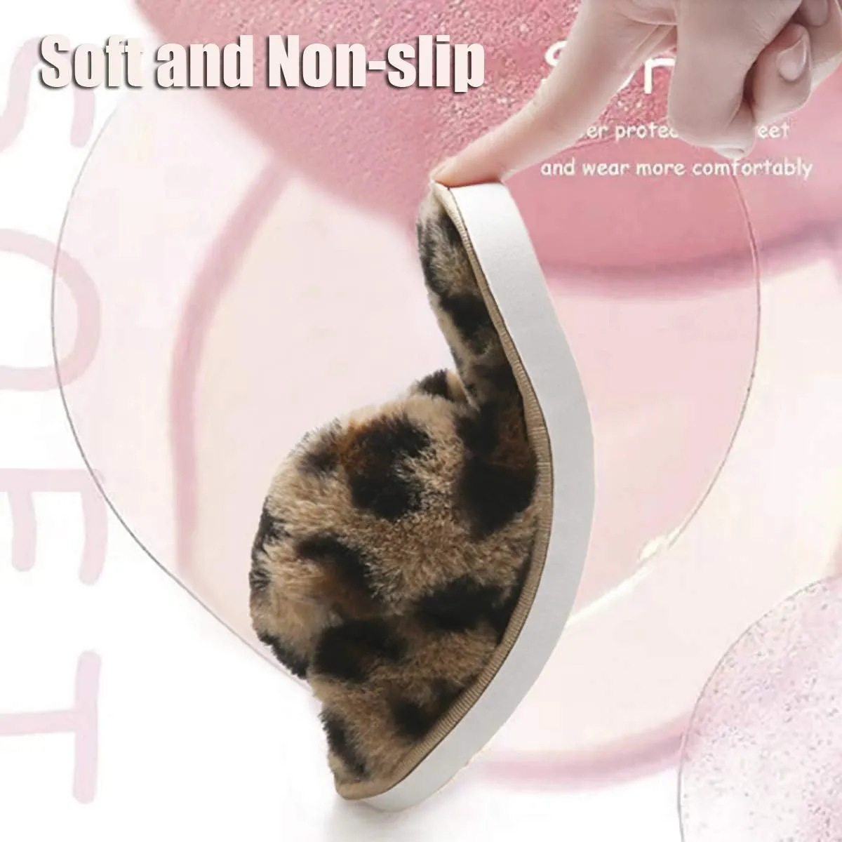 Girl's Fuzzy Fluffy Furry Slippers Fur Flip Flop Open Toe kids Slippers Cross Band Shoes Slides for Girls House Home Indoor Outdoor