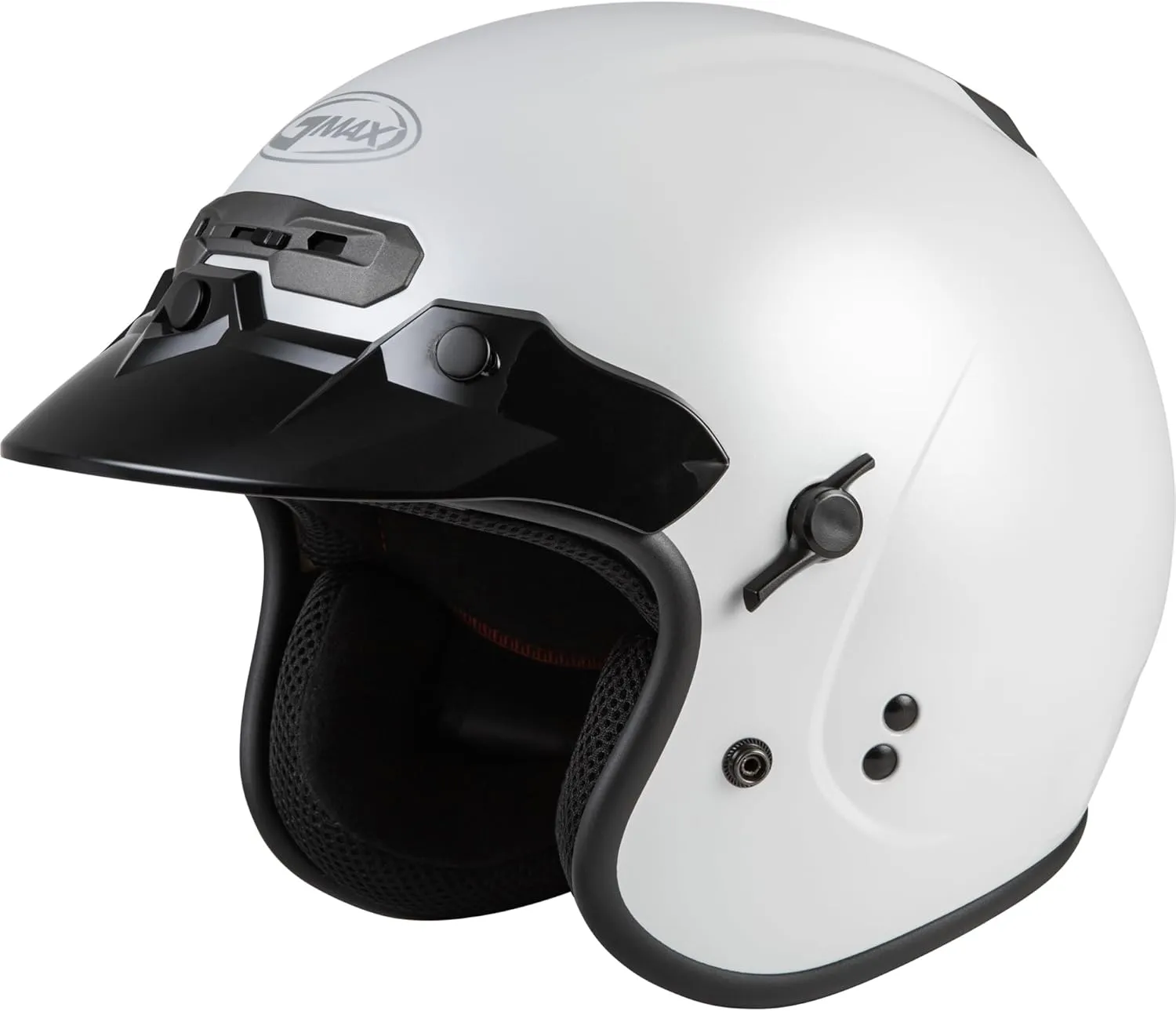 GMAX GM-32 Open-Face Helmet (Pearl White, X-Large) - FMVSS 218 Approved