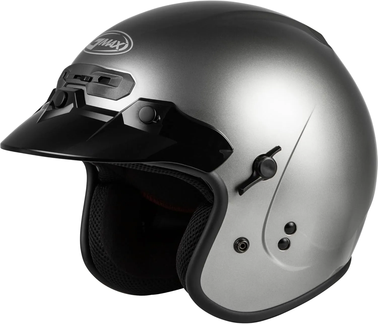 GMAX GM-32 Open-Face Helmet (Titanium, Large) - FMVSS 218 Approved
