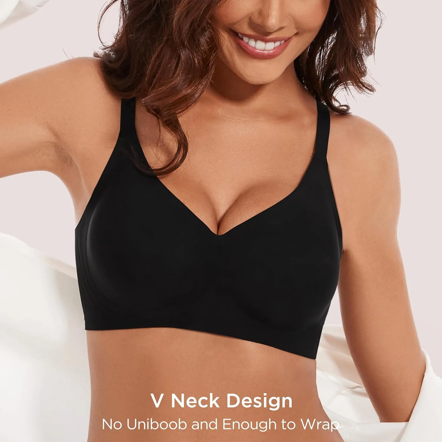 habibee Bra for Women No Underwire Comfort Seamless Bras Push Up Wireless Bras Full Coverage Bralettes, Bra Extender