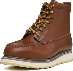 HANDPOINT Men’s Steel Toe Classic 6“ SureTrack Oil Resistant Waterproof Non-Slip Leather Durable Work Boots 84992