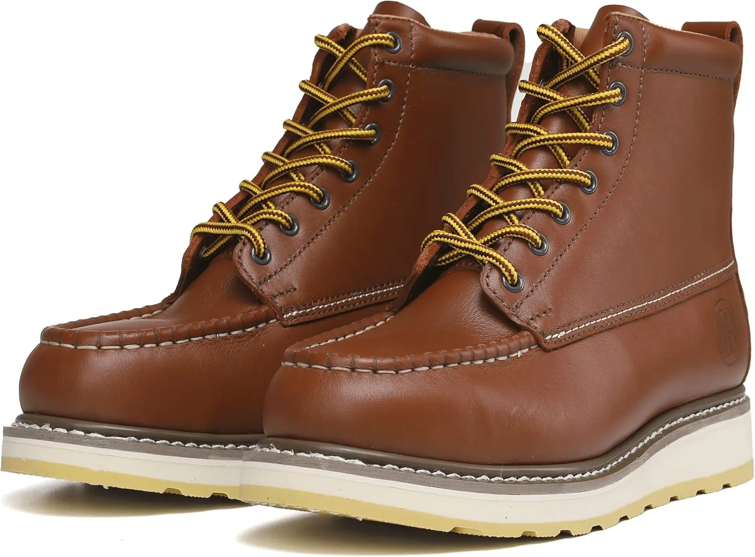 HANDPOINT Men’s Steel Toe Classic 6“ SureTrack Oil Resistant Waterproof Non-Slip Leather Durable Work Boots 84992