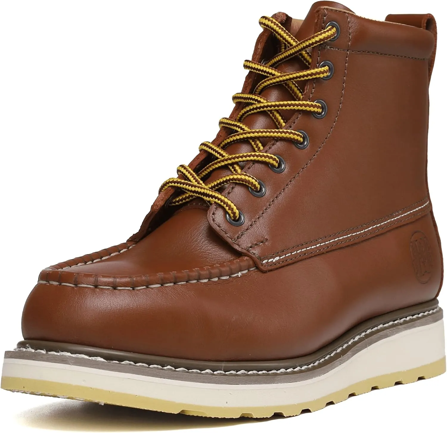 HANDPOINT Men’s Steel Toe Classic 6“ SureTrack Oil Resistant Waterproof Non-Slip Leather Durable Work Boots 84992
