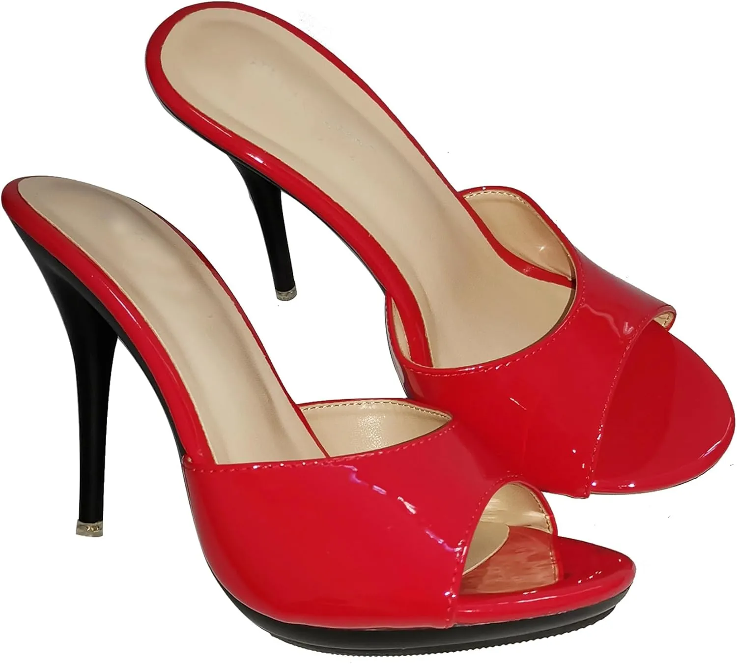 Hanfike Slide Heel Sandals Women Dressy Stiletto Slip on Slide Shoes