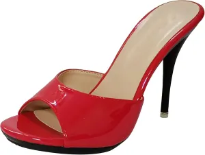 Hanfike Slide Heel Sandals Women Dressy Stiletto Slip on Slide Shoes