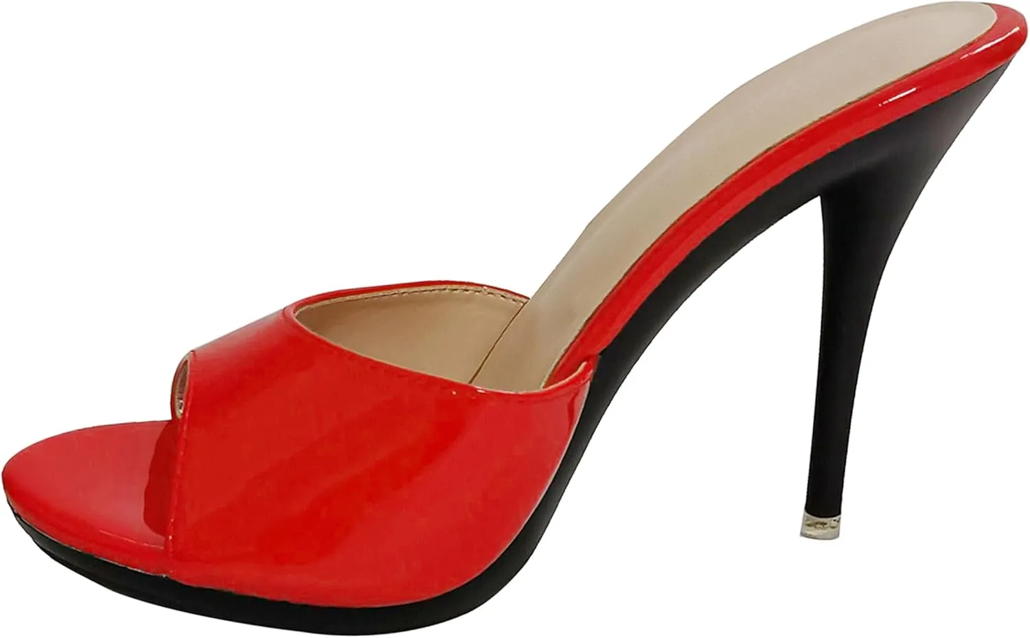 Hanfike Slide Heel Sandals Women Dressy Stiletto Slip on Slide Shoes