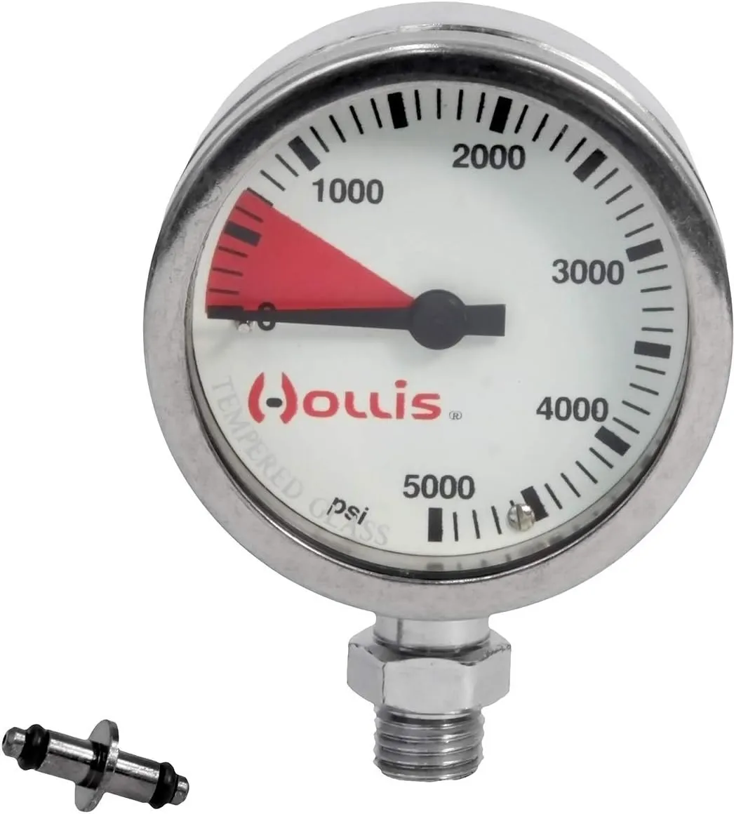 HOLLIS PRESSURE GAUGE MODULE PSI -- METAL W/O BOOT