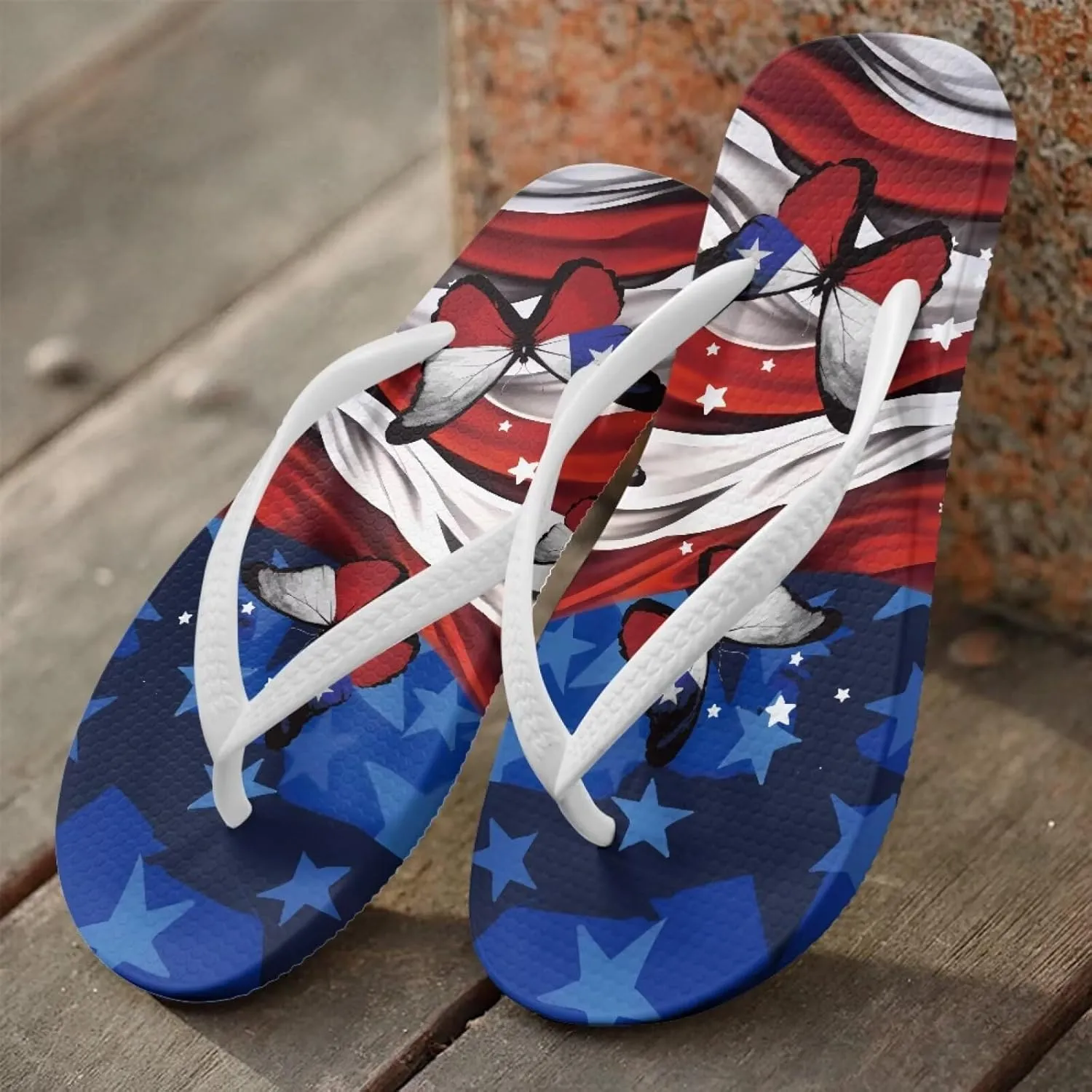 Howilath Animal Pattern Women Sandals Non-Slip Flip Flops for Women Beach Thong Sandals Bathroom Shower Shoes with EVA Sole