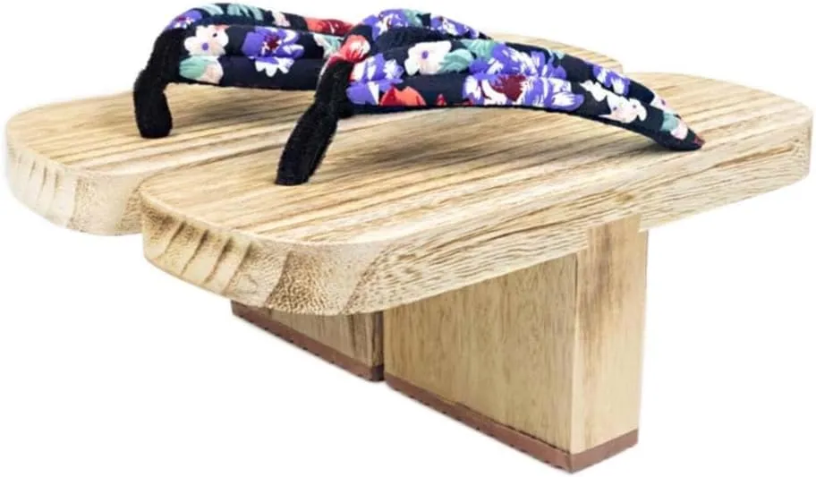 Japanese Style Cosplay Sandal Clogs Wooden Slippers Ninja Flip Flop Geta Sandal Clogs One Tooth Geta Sandals