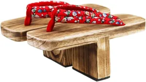 Japanese Style Cosplay Wooden Slippers Ninja Flip Flop Geta Sandal Clogs