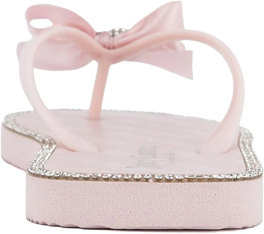 Juicy Couture Women's Flip Flops – Lightweight Beach Sandals, Casual Shower & Pool Slides