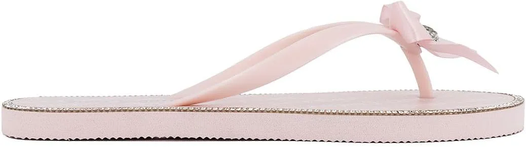 Juicy Couture Women's Flip Flops – Lightweight Beach Sandals, Casual Shower & Pool Slides
