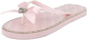 Juicy Couture Women's Flip Flops – Lightweight Beach Sandals, Casual Shower & Pool Slides
