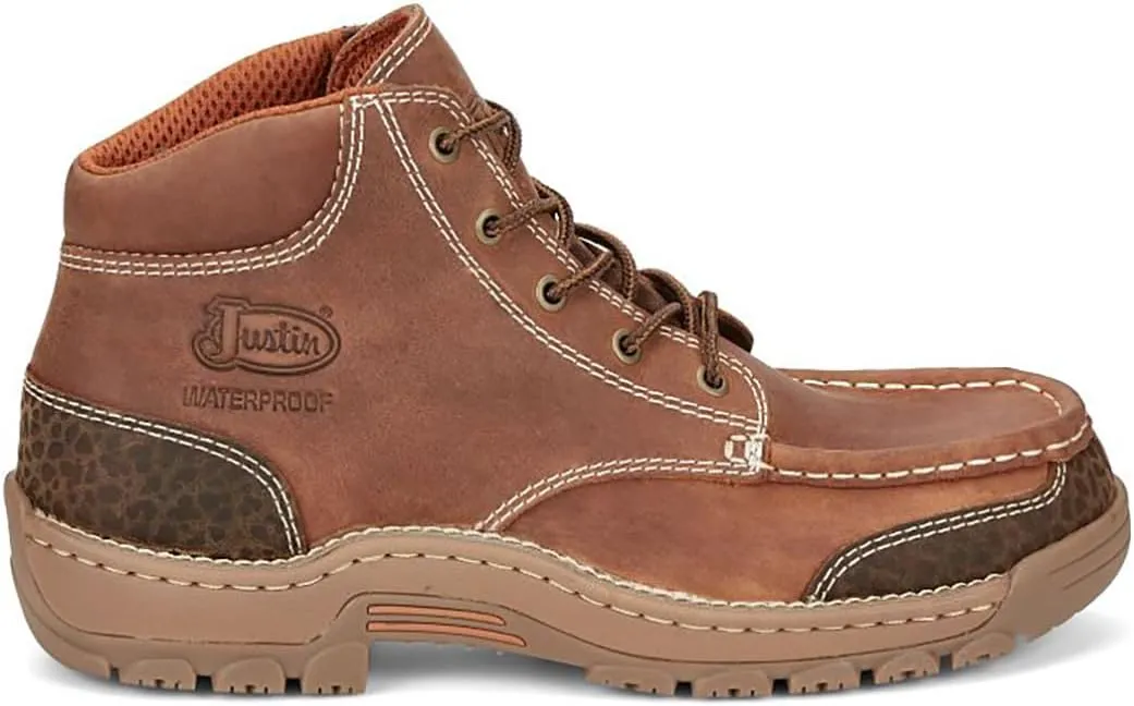 Justin Men's Corbett 5" Lace-Up Waterproof Work Boot