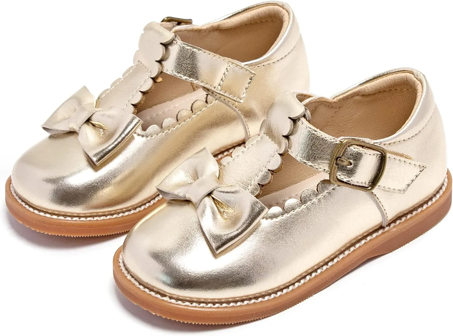 Kiderence Toddler Girls Mary Jane Dress Shoes Little Girls School Oxford Flats