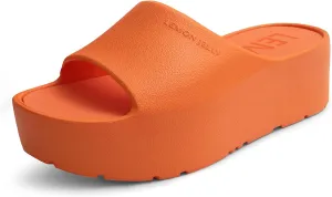 Lemon Jelly Women's Sunny Platform Sandals - Cute Water-Friendly Comfort Wedges for the Beach or Casual Wear - Super Lightweight Slip-On Flip Flops for Ladies