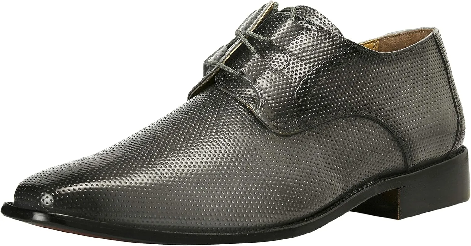 LIBERTYZENO Mens Genuine Leather Classic Tread Design Lace Up Oxford Dress Shoes