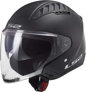 LS2 Helmets Copter Open Face Helmet (Matte Black - Medium)