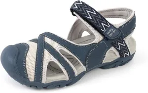 Luffymomo Womens Hiking Outdoor Sandals Sport Athtletic Beach Sandals with Closed Toe