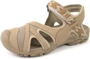 Luffymomo Womens Hiking Outdoor Sandals Sport Athtletic Beach Sandals with Closed Toe
