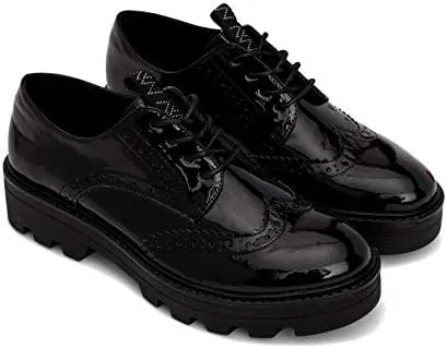 Matt & Nat Womens Vegan Itza Patent Oxford in Black
