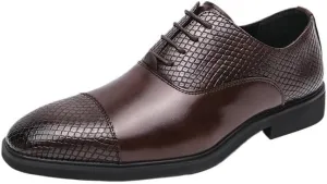 Men Oxfords Shoes British Classic Luxury Fashion Groom Shoes Handmade Comfortable Formal Dress Men Flats Lace-Up Bullock Business Shoes