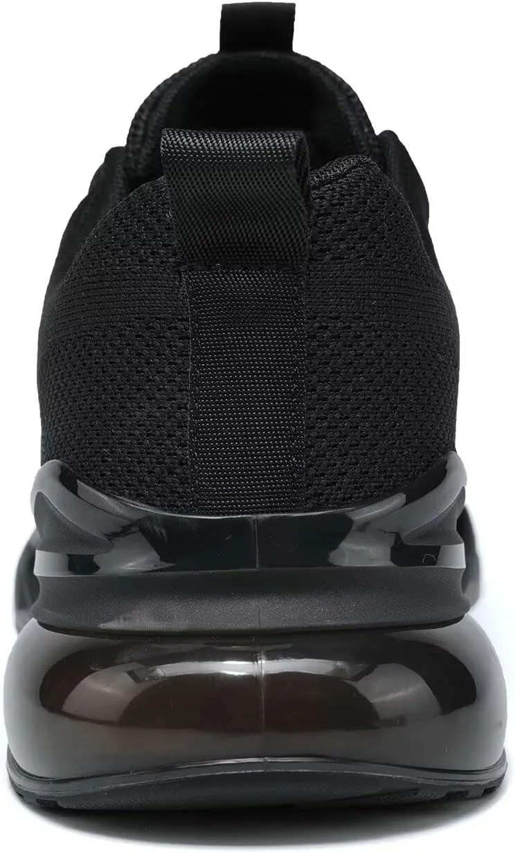 Mens Air Cushion Fashion Sneakers Breathable Blade Running Walking Shoes Comfortable Non Slip Work Sport Fitness Athletic Tennis Shoes