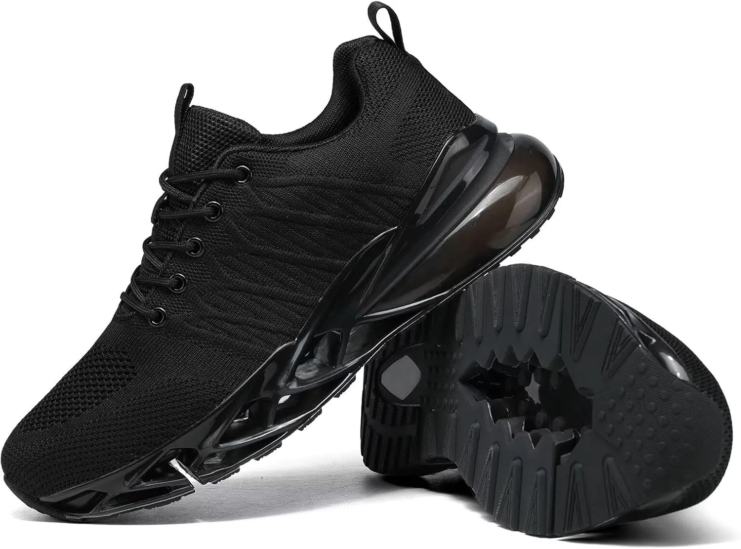 Mens Air Cushion Fashion Sneakers Breathable Blade Running Walking Shoes Comfortable Non Slip Work Sport Fitness Athletic Tennis Shoes