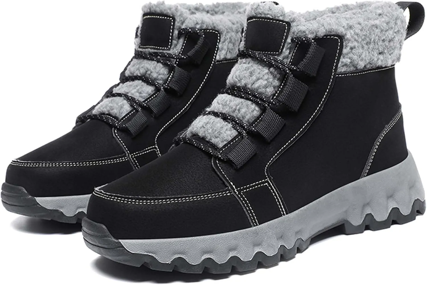 Men's and Women's Fashionable Casual Leather Shoes and Snow Boots