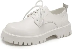 Men's British Style Leather Thick Bottom Oxford Shoes Classic Business Comfortable Non-Slip Platform Formal Leather Shoes