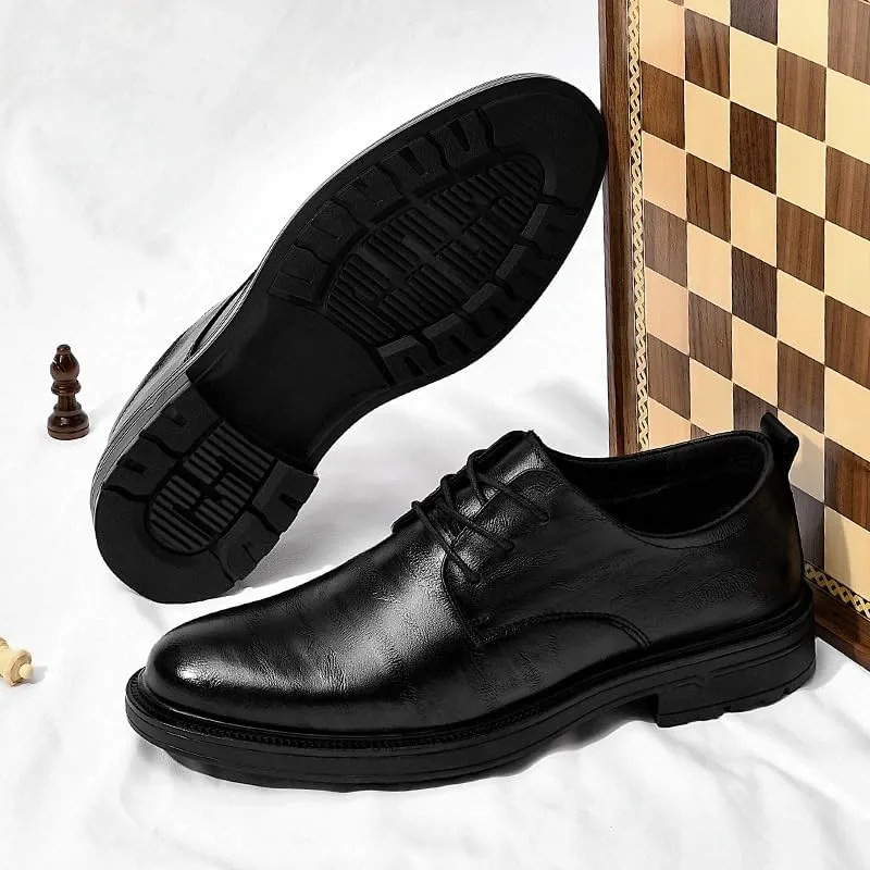 Men's Casual Shoes Fashion Oxfords Business Dress Shoes Lightweight Comfortable Brogue Shoes for Business & Formal