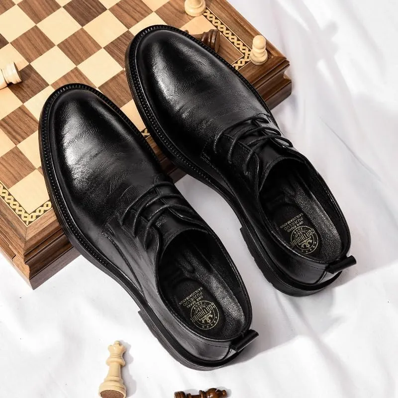 Men's Casual Shoes Fashion Oxfords Business Dress Shoes Lightweight Comfortable Brogue Shoes for Business & Formal