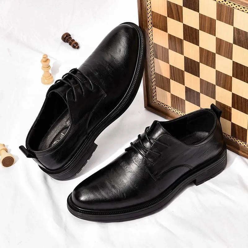 Men's Casual Shoes Fashion Oxfords Business Dress Shoes Lightweight Comfortable Brogue Shoes for Business & Formal