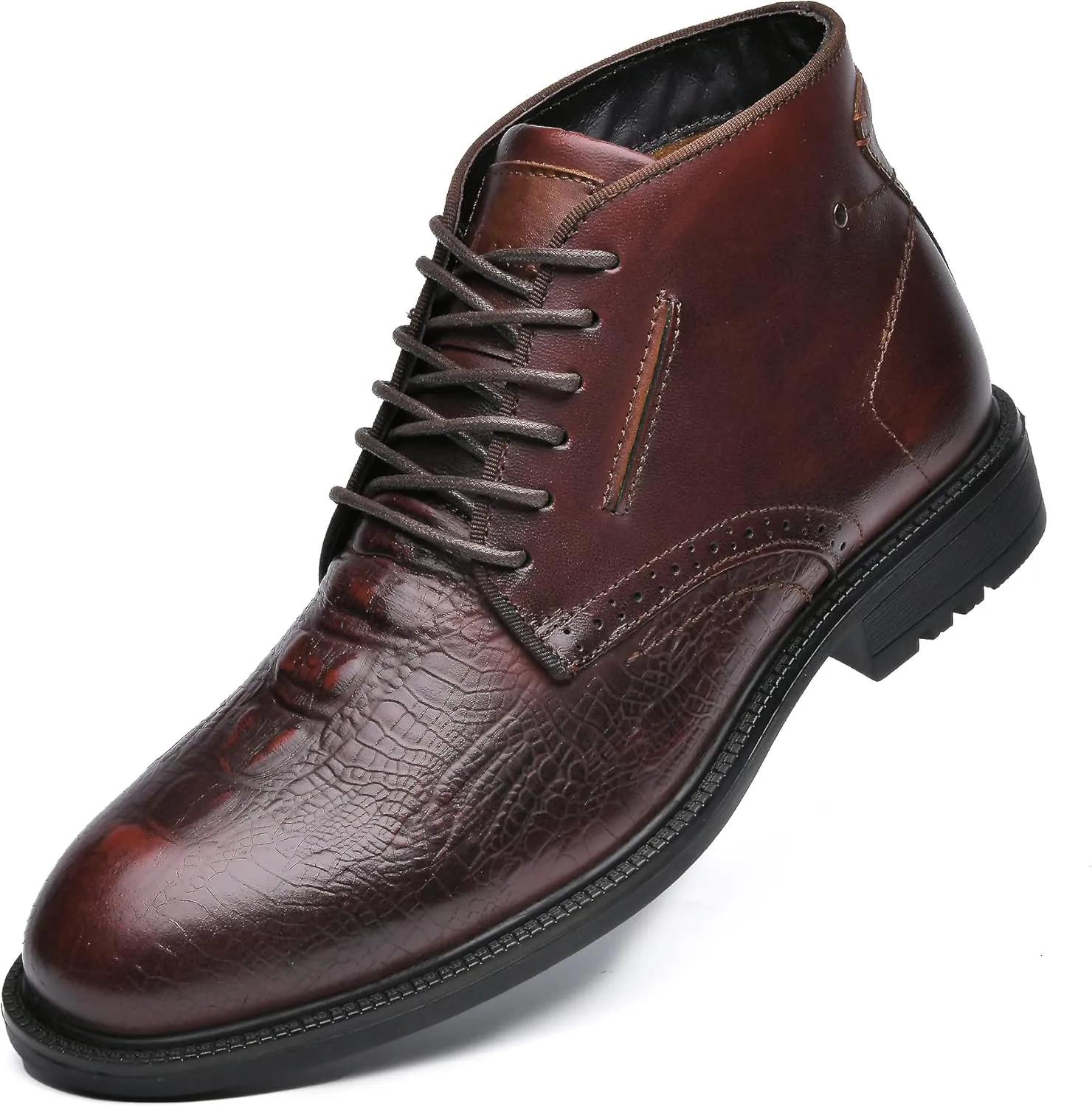 Men's Chukka Boots Genuine Leather Ankle Boot for Men Classic Casual Oxford Style Footwear