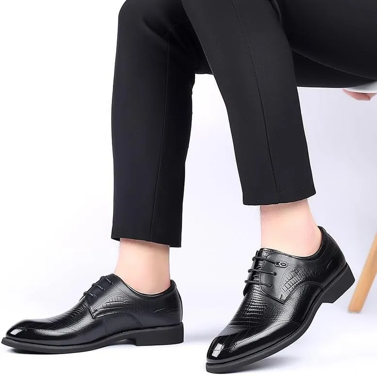 Men's Dress Shoes Business Classic Lace Up Wingtip Formal Oxford Shoes Mens Tuxedo Shoes