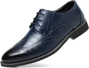 Men's Dress Shoes Classic Lace-Up Shoes Business Oxford Shoes for Men Wedding Party Fashion Wingtip Shoes