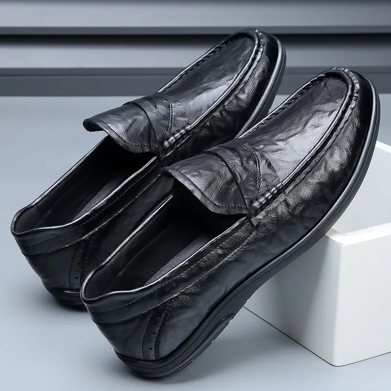 Men's Dress Shoes Mens Breathable Business Classic Oxfords Shoes Lightweight Comfortable Loafers Shoes for Men(9)