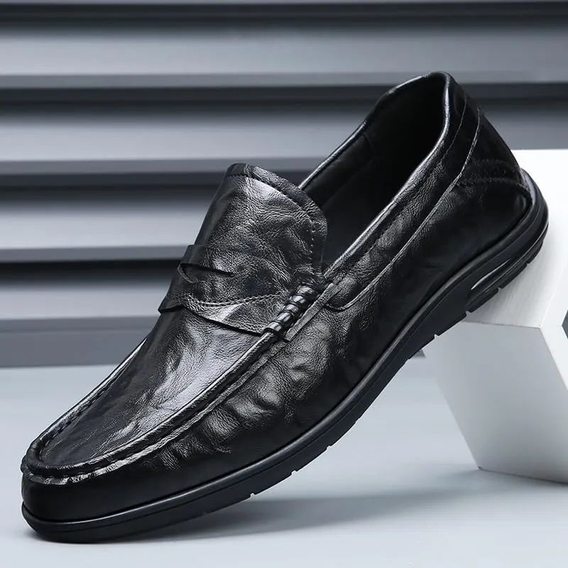 Men's Dress Shoes Mens Breathable Business Classic Oxfords Shoes Lightweight Comfortable Loafers Shoes for Men(9)