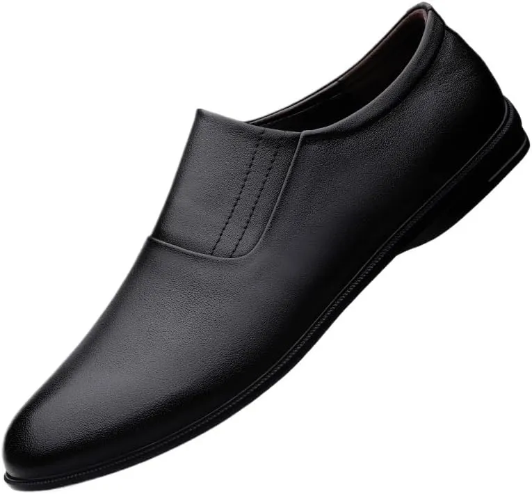 Men's Dress Shoes Slip On Pointed Toe Derbys Classic Formal Business Mens Oxfords Shoes