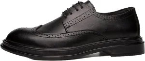 Men's Formal Shoes Spring and Autumn Gentlemen's Evening Party Oxford Shoes Youth Classic Low Top Lace up Business Shoes
