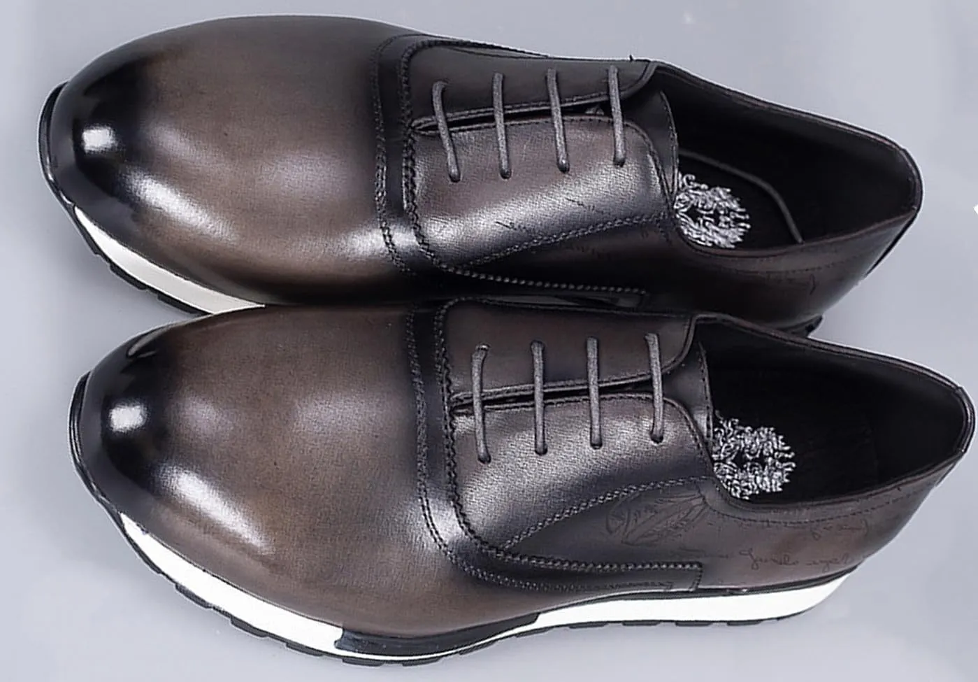 Men's Genuine Leather Wingtip Oxford Dress Shoes - Classic Brogue Business Formal Shoes for Wedding, Office- Comfortable Cushioned Insole