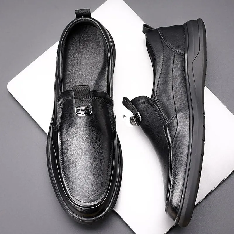 Men's Handmade Modern Classic Lace up Leather Lined Perforated Dress Shoes Fashion Pointed Toe Slip-On Oxford