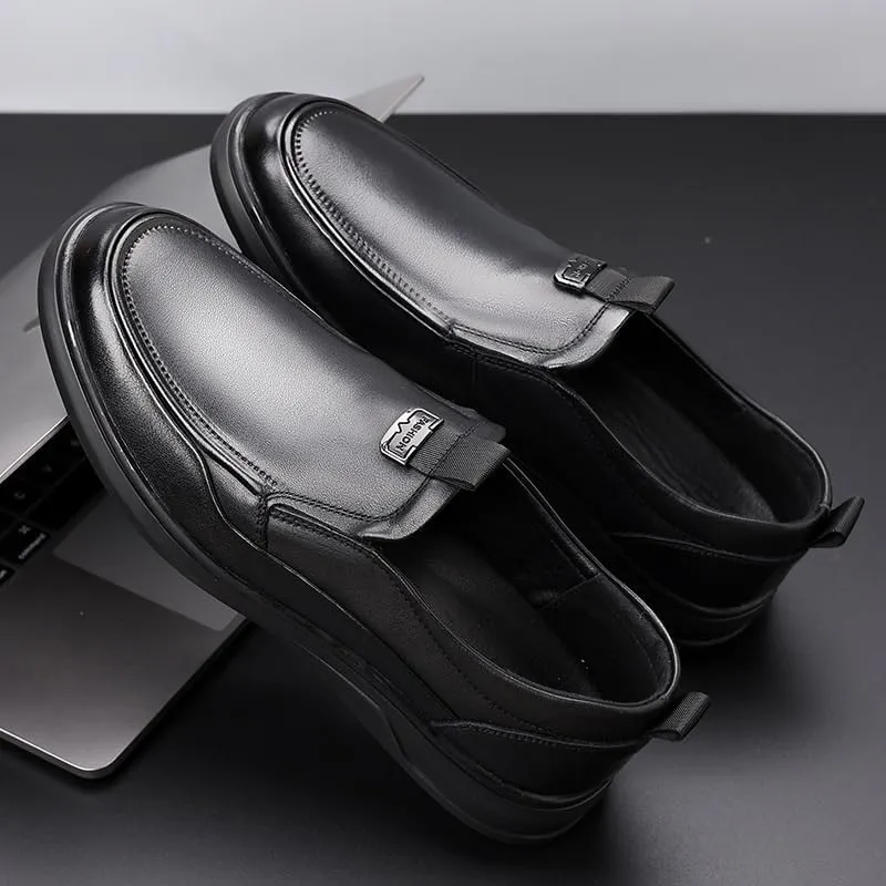 Men's Handmade Modern Classic Lace up Leather Lined Perforated Dress Shoes Fashion Pointed Toe Slip-On Oxford