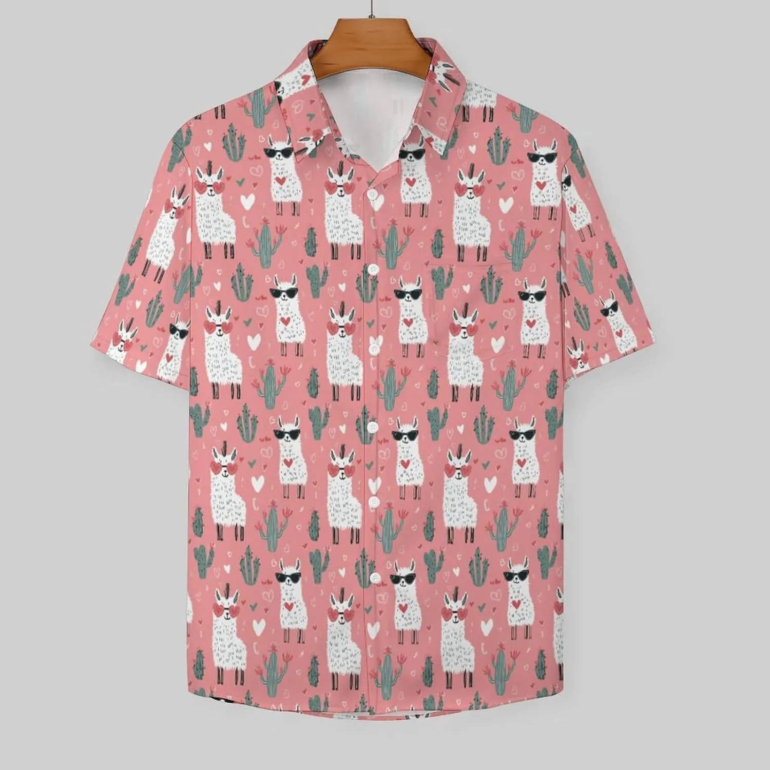 Mens Hawaiian Shirt Casual Button Down Short Sleeve Tropical Beach Holiday Aloha Party Shirt for Men Funny