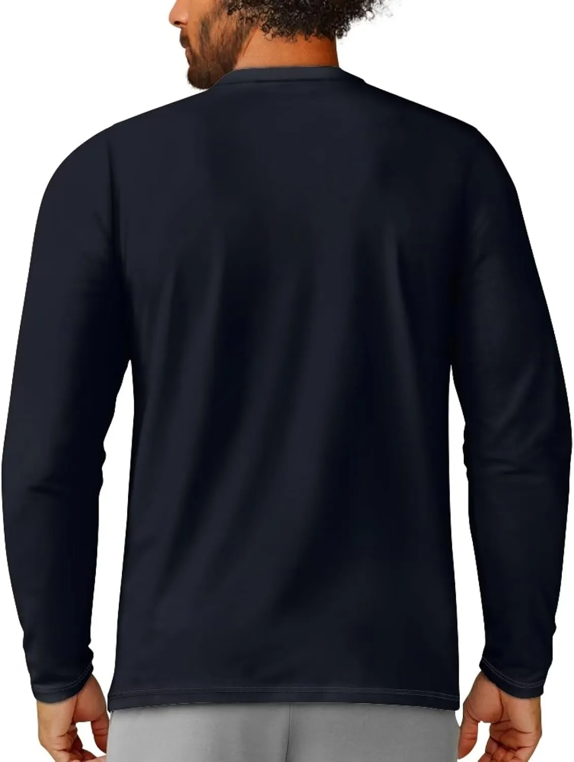 Men's Long Sleeve Tees T-Shirt Athletic Shirt for Men Casual Pullover Tops Quick Dry Casual Wear for Hiking Running