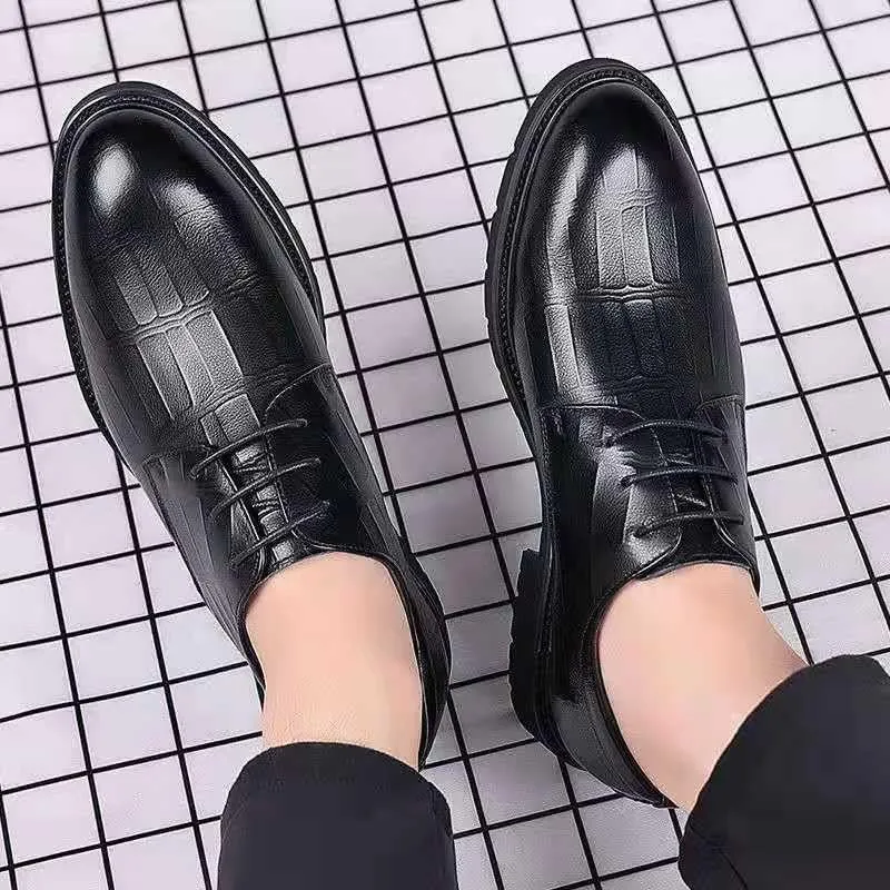 Mens Oxfords Shoes Lightweight Platform Wingtip Brogue Oxfords Fashion Casual Business Oxford Dress Shoes for Men